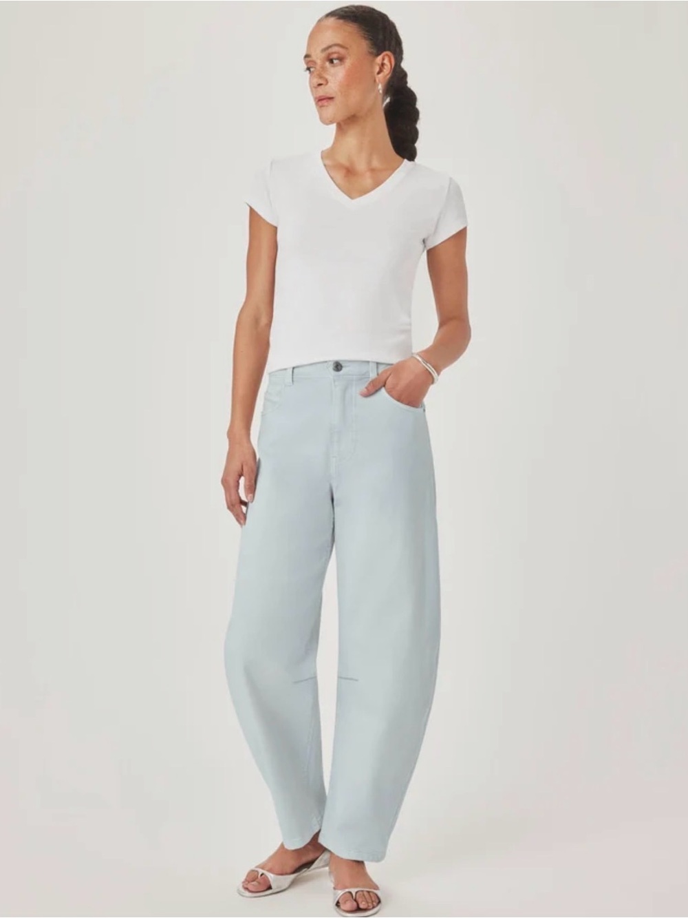 Splendid Barrel Leg Denim Pant — NEW